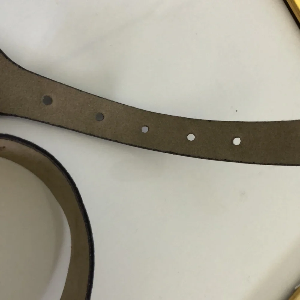 VTG Sasson Grey with Gold buckle Belt Girls M/L